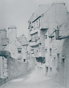 Surgeons’ Rented Rooms in Dickson’s Close, Edinburgh, where early meetings were held by The Incorporation of Surgeons and Barbers, 1647