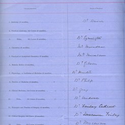 Elsie Inglis TQ Schedule, 1892 (2)