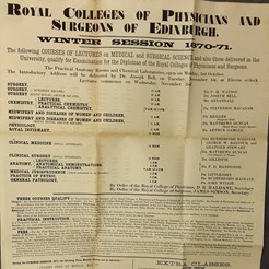 From a Collection of Posters of the Edinburgh Medical Education Marketplace, SOM 4/2/2