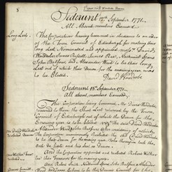“Reward offered to discover who took a dead body out of the Grave”. RCSEd minutes, Oct 1771 (RCSEd 2/1/6)