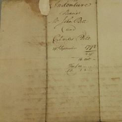 Indenture between John Bell and Charles Bell, 1792 (RCSEd 5/1/27)