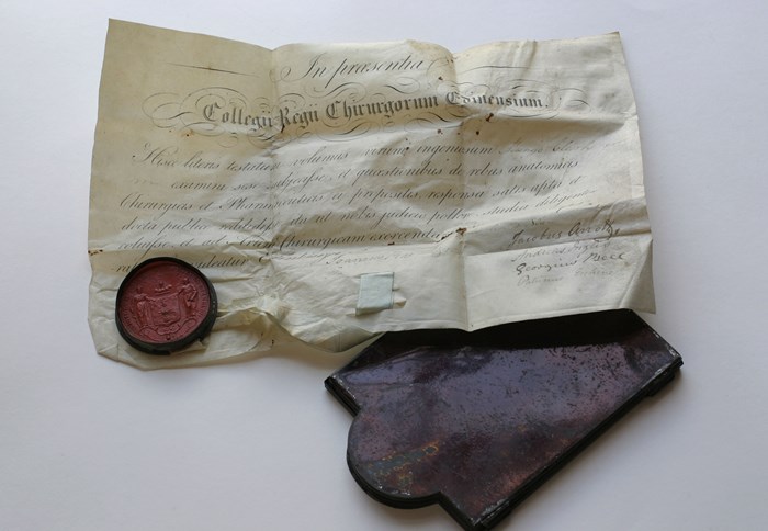 Mungo Clark's 1806 RCSEd Diploma